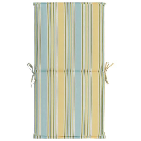 vidaXL ガーデンチェアクッション 2点 マルチカラー 100x50x3cm