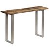 vidaXL コンソールテーブル 再生木材＆スチール 120x35x76cm