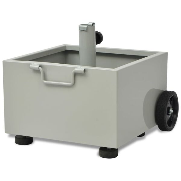 vidaXL 屋外用 傘立て プラントポット グレー