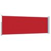 vidaXL パティオ用 引き込み式サイドオーニング 100x300cm レッド