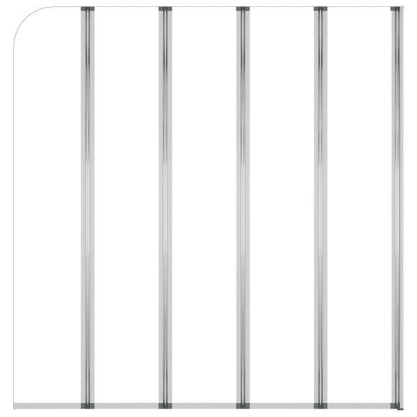 vidaXL 浴室パネル 120x140cm 強化ガラス 透明