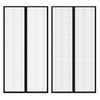 vidaXL 虫よけカーテンドア 210x100cm 2点 マグネット ブラック