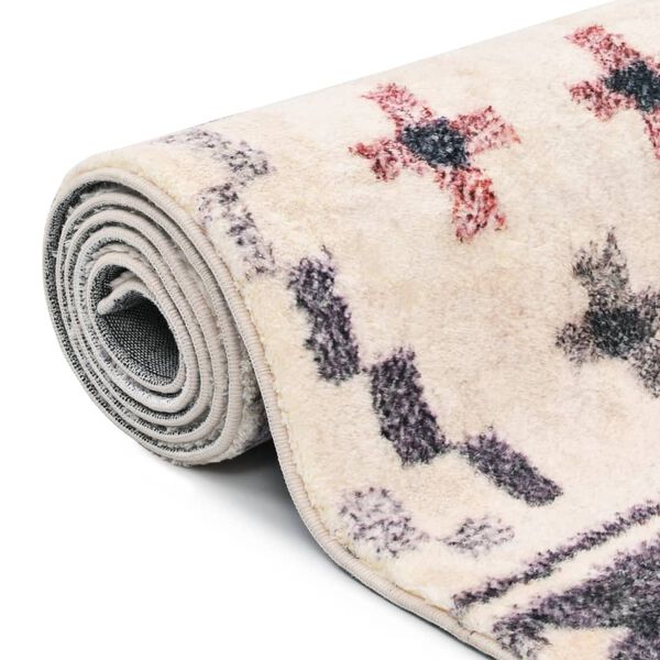 vidaXL プリントラグ マルチカラー 80x150cm ポリエステル製