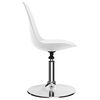 vidaXL 回転ダイニングチェア 4点セット 合成皮革製 ホワイト