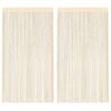 vidaXL ストリングカーテン 2点 140x250cm クリーム
