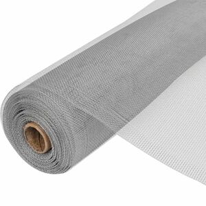 vidaXL メッシュスクリーン アルミ製 100x500cm シルバー