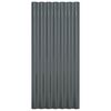 vidaXL ルーフパネル 36点 亜鉛メッキスチール アントラシート 80x36 cm