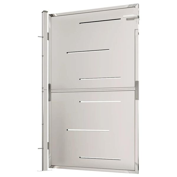 vidaXL ガーデンゲート 100x145 cm ステンレススチール