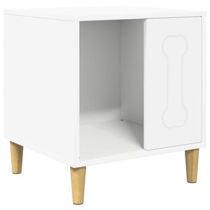 vidaXL 犬小屋 ホワイト 44 x 42 x 49 cm エンジニアリングウッド