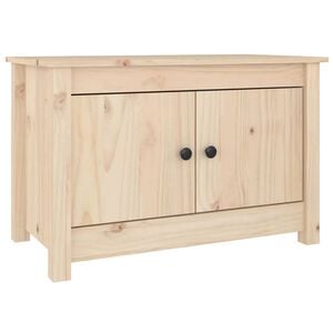 vidaXL シューズキャビネット 70x38x45.5 cm 無垢材 パイン材