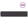 vidaXL 芝生エッジング 30個入り ブラック 20x103 cm 冷間圧延鋼
