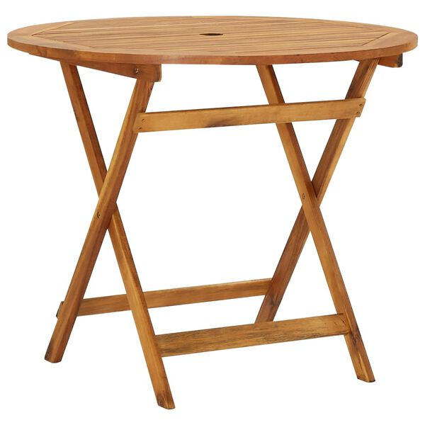 vidaXL 折りたたみ屋外ダイニング5点セット アカシア無垢材