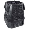 vidaXL ガーデン堆肥箱 ブラック 93.3x93.3x113cm 740L