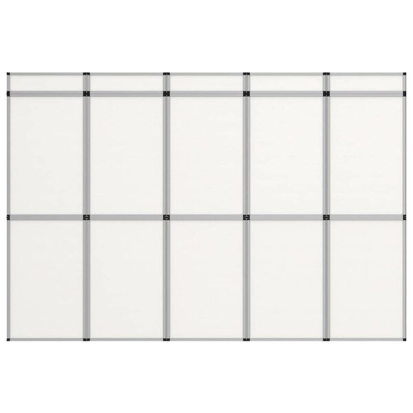 vidaXL 折り畳み式 展示会用パネル 15面 302x200 cm ホワイト