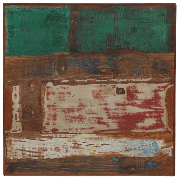 vidaXL バーテーブル 無垢の再生木材 マルチカラー 60x60x107cm