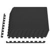 vidaXL フロアマット 6点 2.16㎡ EVAウレタンフォーム ブラック