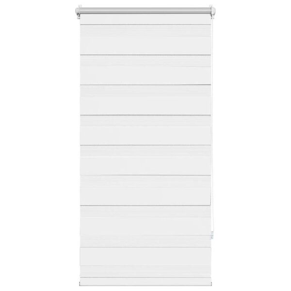 vidaXL ゼブラブラインド 80.9x150 cm 生地幅 76.7 cm ホワイト