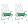 vidaXL チェアクッション 2点 グリーン 50x50x7cm オックスフォードファブリック