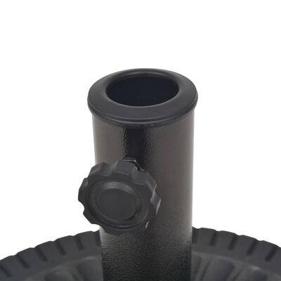 vidaXL パラソルベース 樹脂製 円形 ブラック 29 kg