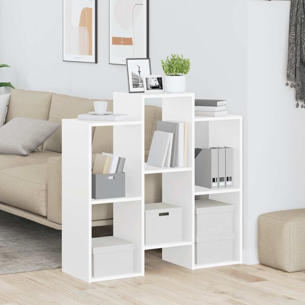 vidaXL サイドボード ホワイト 90 x 30 x 90 cm