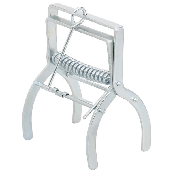 vidaXL モグラ捕獲器 4個セット シルバー亜鉛メッキ鋼製