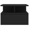 vidaXL 壁面取付型ナイトテーブル 2点 ブラック 40x31x27cm エンジニアリングウッド