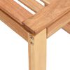 vidaXL バスルームスツール 40x30x46 cm 無垢材 ウォールナット