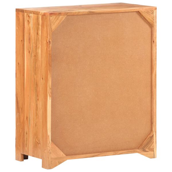 vidaXL サイドボード 59x33x75cm アカシア無垢材