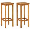 vidaXL バルコニーバーセット 3点 アカシア無垢材