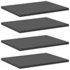 vidaXL 本棚ボード 4点 グレー 40x30x1.5cm パーティクルボード