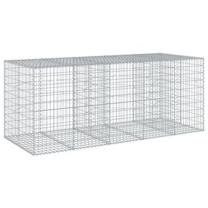 vidaXL 蛇籠バスケット カバー付き 250x100x100cm 亜鉛メッキ鉄