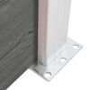 vidaXL フェンスパネル WPC 95x186cm グレー