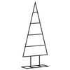 vidaXL 金属製クリスマスツリー デコレーション用 ブラック 60cm