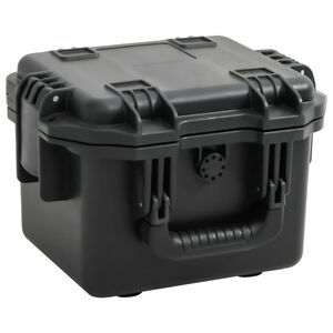 vidaXL ポータブルフライトケース ブラック 30x24.5x20 cm PP