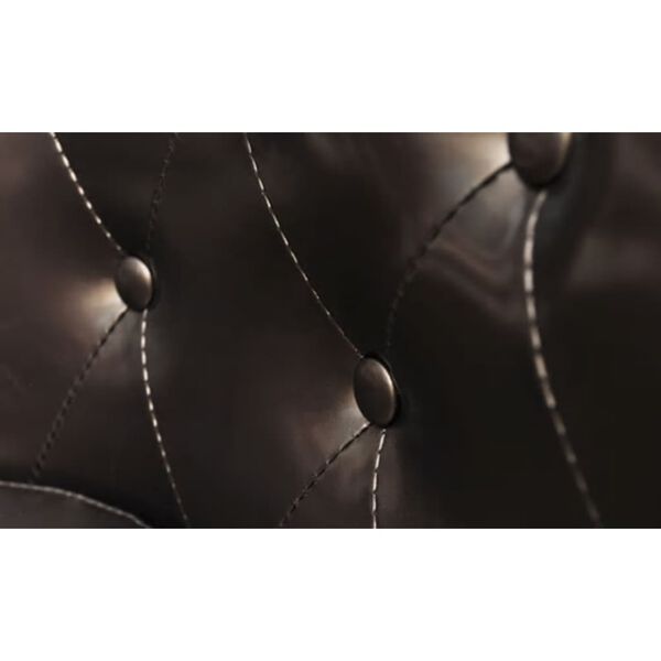 vidaXL タブチェア 合成皮革 ブラウン