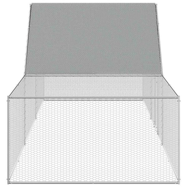 vidaXL 鶏小屋 5x1x1.5m 亜鉛メッキ鋼製