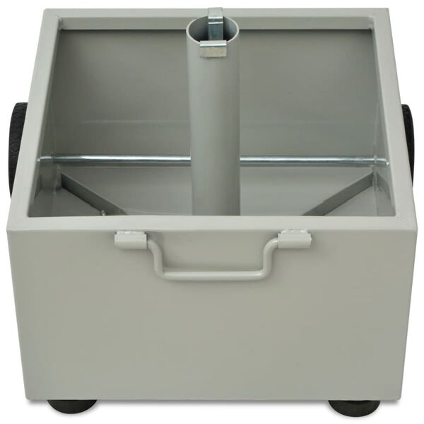 vidaXL 屋外用 傘立て プラントポット グレー