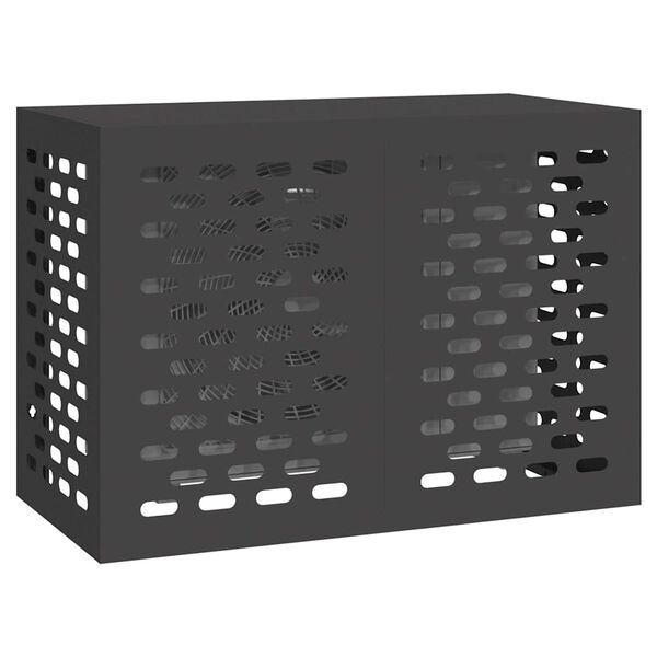 vidaXL エアコンカバー ブラック 100 x 50 x 70 cm スチール
