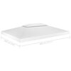 vidaXL 2層 ガゼボトップカバー 310g/m² 4x3m ホワイト