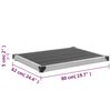 vidaXL 屋外シャワートレイ WPC＆ステンレススチール製 80x62cm グレー