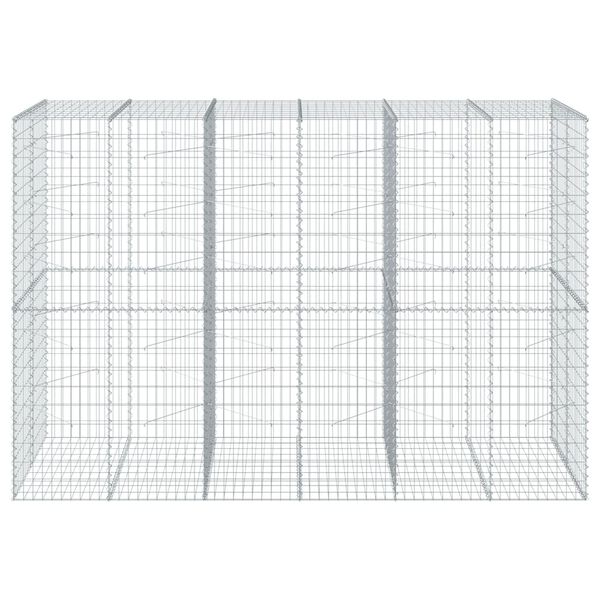 vidaXL 蛇籠バスケット カバー付き 300x100x200cm 亜鉛メッキ鉄