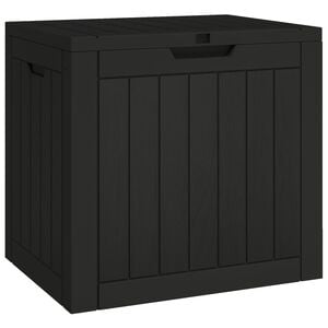 vidaXL ガーデン収納ボックス ブラック 55.5x43x53 cm ポリプロピレン