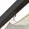 vidaXL パーゴラ 引き込み式ルーフ付き クリームホワイト 3x3m スチール