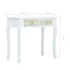 vidaXL コンソールテーブル ホワイト 80x40x74 cm 木製