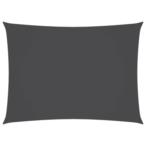 vidaXL サンシェードセイル 2.5x4.5m 長方形 オックスフォード生地 アントラシート