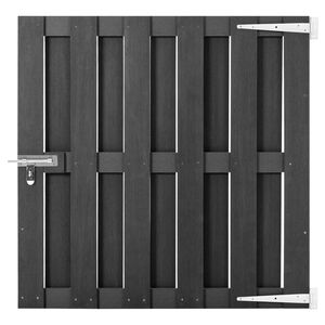 vidaXL ガーデンゲート WPC製 100x100cm グレー