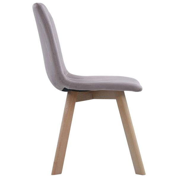 vidaXL ダイニングチェア 4点セット ピンク ベルベット製