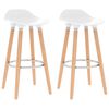 vidaXL バースツール 2点 ホワイト