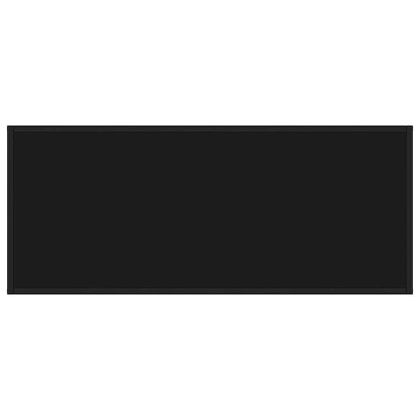 vidaXL コーヒーテーブル ブラック 120x50x35cm ブラックガラス製