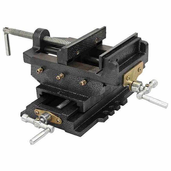 vidaXL 手動操作式 横送り台/ボール盤用 バイス 150mm